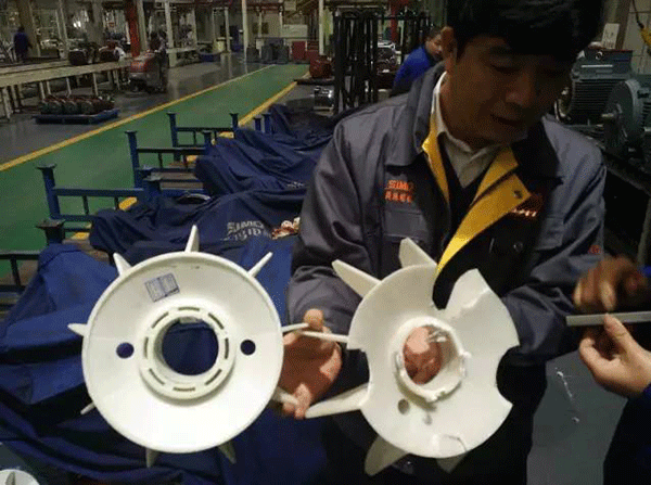 西安泰富西瑪變頻電機與普通電機過載的比較。